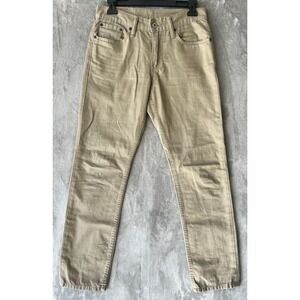 Levi's 511 Jeans Men's Straight Fit 29x30 Pants‎ Tan Khaki White Tab